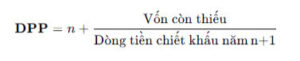 Đầu tư tài chính: Công thức DPP