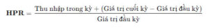 Công thức đầu tư tài chính: HBR