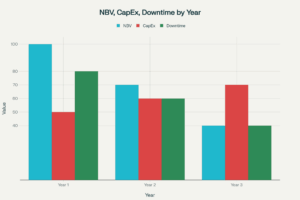 NBV vs CapEx mới & Cost of Downtime