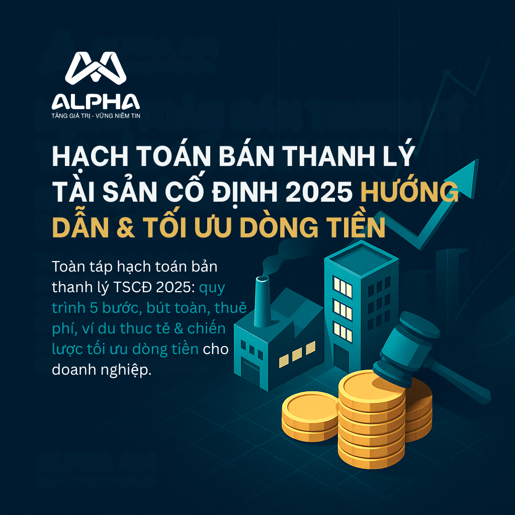 Hạch toán bán thanh lý tài sản cố định 2025