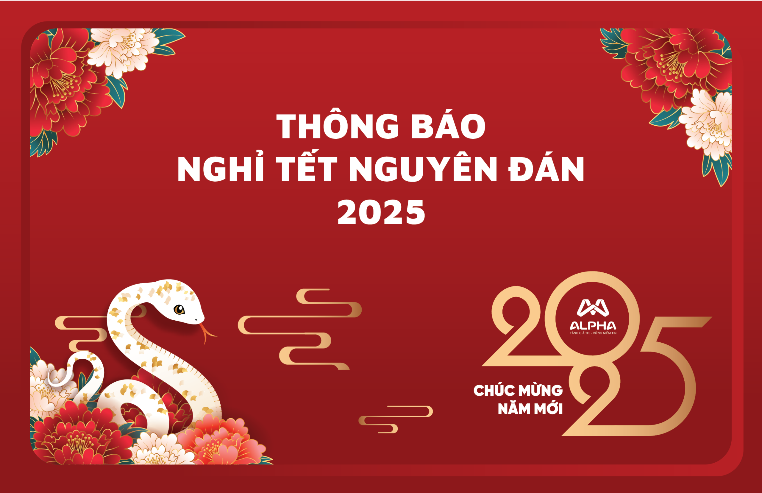 Lịch nghỉ tết 2025 AAM