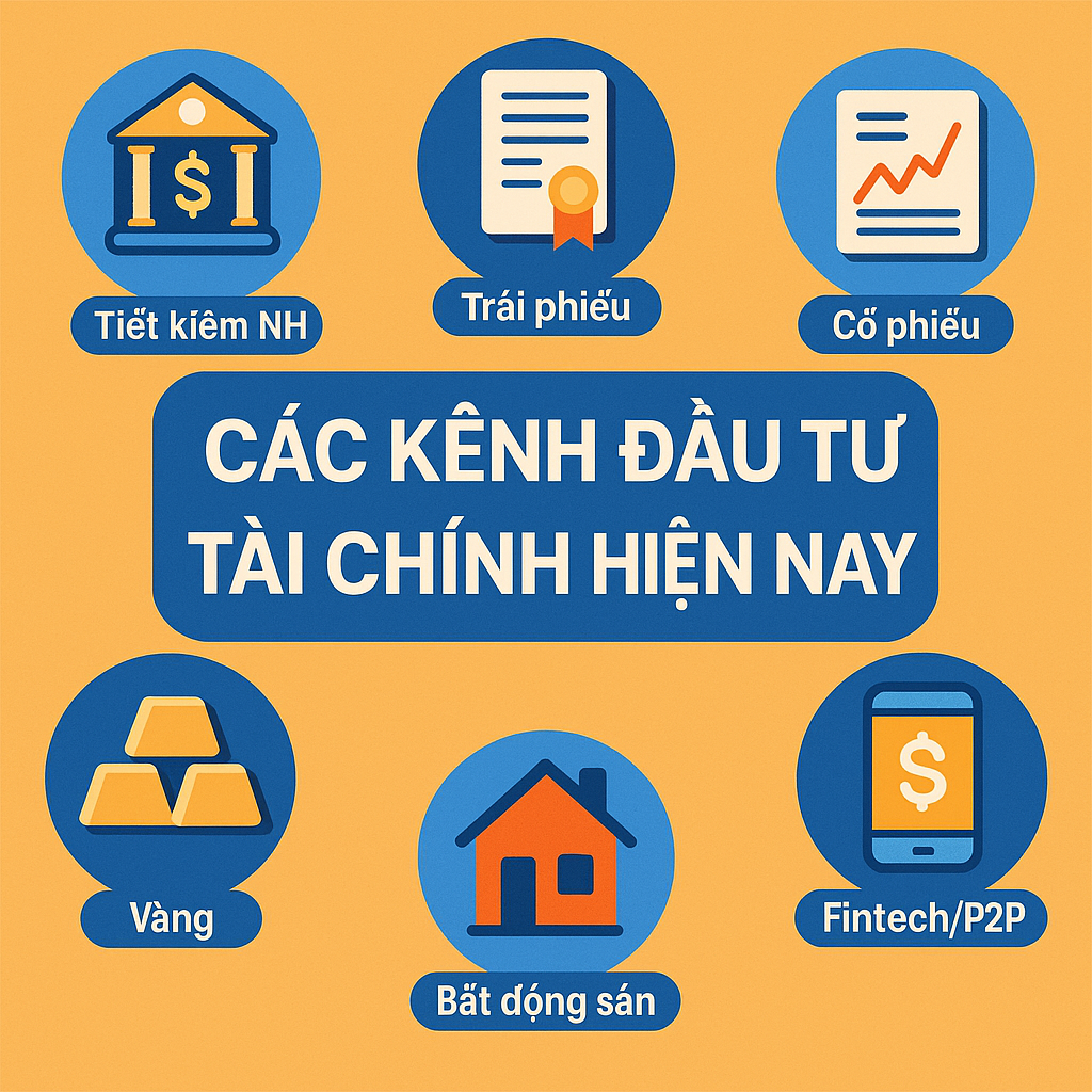Các kênh đầu tư tài chính hiện nay 2025