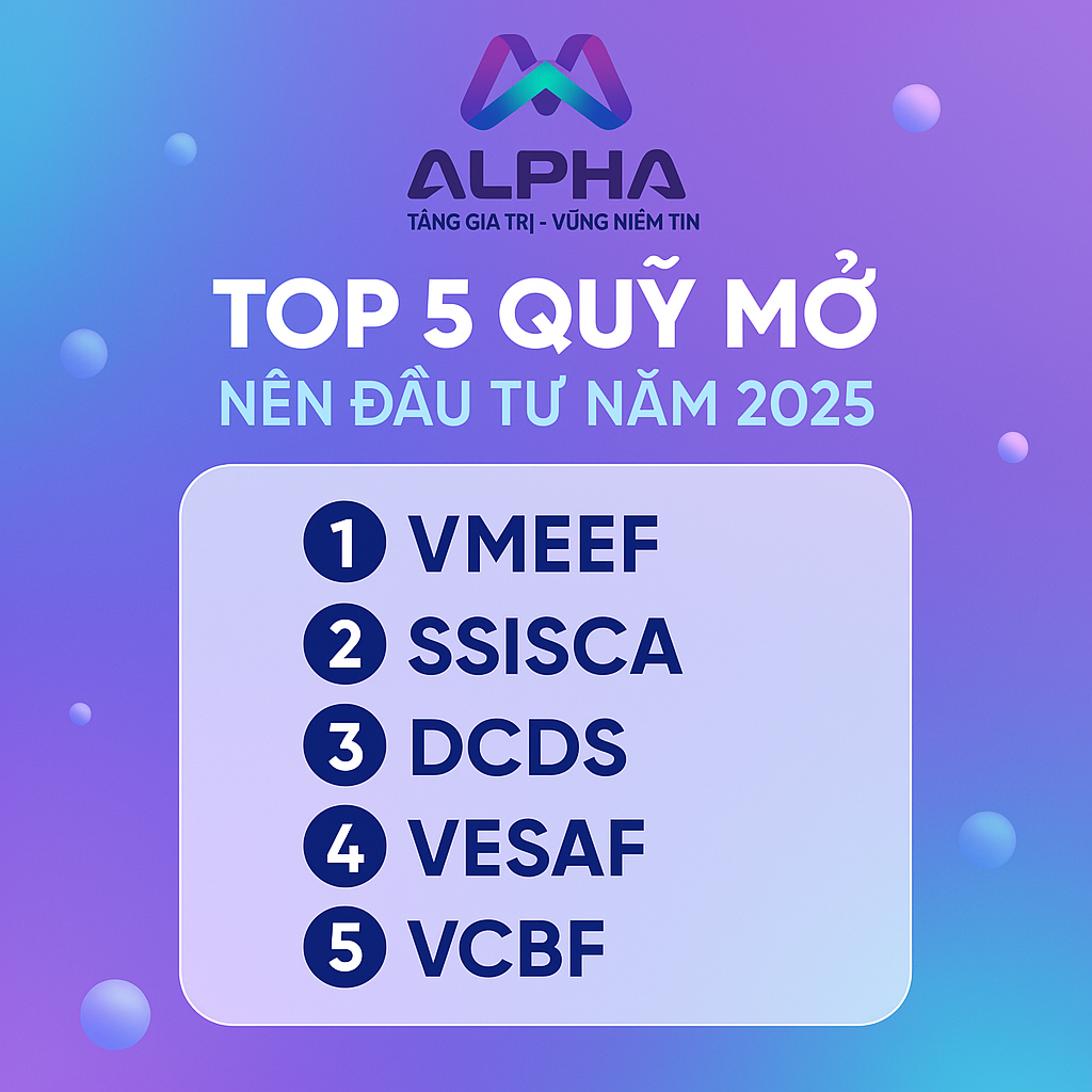 Top 5 quỹ mở 2025 để đầu tư tài chính