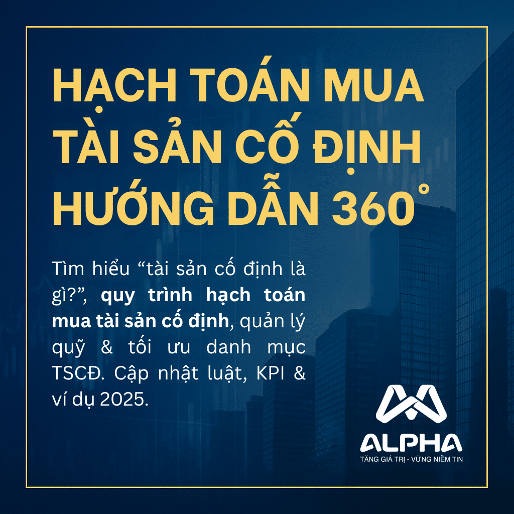 Hạch toán mua tài sản cố định